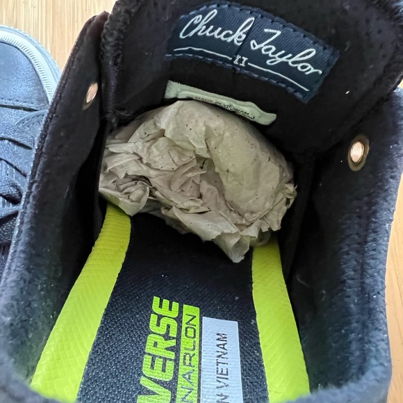 CONVERSE chuck Taylor all star - BLACK/WHITE/GOLD - Picture 6 of 6